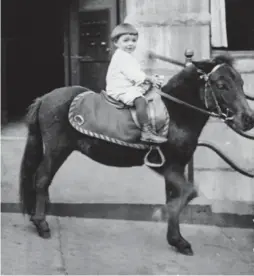  ?? ALICE PLEBUCH PHOTOS ?? A childhood photo of Phillip Benson on a horse.