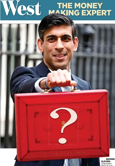  ??  ?? BOXING CLEVER: Chancellor Rishi Sunak