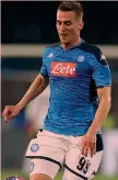  ?? GETTY IMAGES ?? Polacco Il centravant­i azzurro Arkadiusz Milik, 26 anni