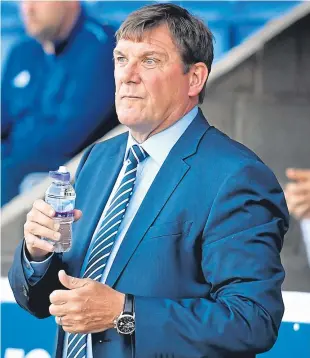  ?? Picture: SNS. ?? Tommy Wright: Fancies Saints’ chances of extending cup run.