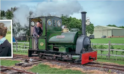 ??  ?? Paul Walkinshaw driving his passion, Jurassic, on the Lincolnshi­re Coast Light Railway in June 2019. DAVE ENEFER/LCLR