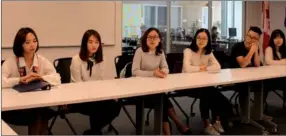  ??  ?? Chinese students studying at HEC Montreal Business School share their experience­s with Canadian education.
