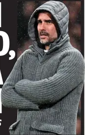  ?? AFP ?? Grey area: Guardiola was mystified