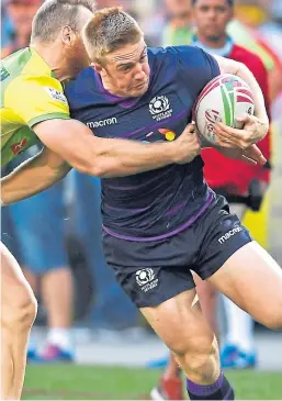  ?? Picture: Getty Images. ?? Kyle Steyn in action for Scotland Sevens against Australia.