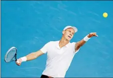  ??  ?? Czech Republic’s Tomas Berdych serves to Russia’s Dmitry Tursunov during their ATP Dubai Open tennis quarter-final match in the Gulf emirate on Feb 28. (AFP)