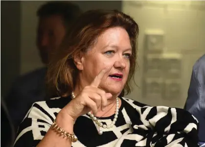  ?? Photograph: Dave Hunt/AAP ?? A gas company co-owned by Gina Rinehart has plans to increase its annual gas output by 40PJ which is said would be diverted to Australian customers.