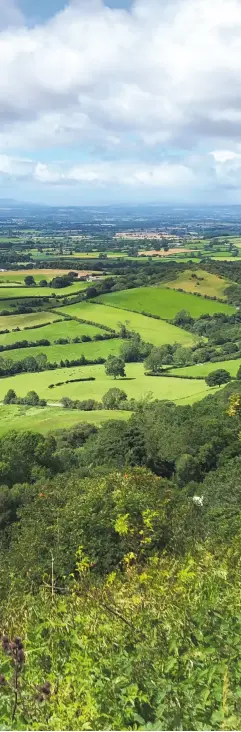  ??  ?? 1 The panoramic views from Sutton Bank are spectacula­r