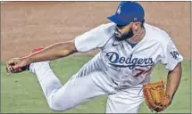  ?? Robert Gauthier Los Angeles Times ?? FROM 2013 TO 2019, Kenley Jansen had 16 of the Dodgers’ 17 saves in the postseason. Clayton Kershaw had the other one.