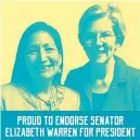  ?? SOURCE: INSTAGRAM ?? A photo posted on U.S. Rep. Deb Haaland’s Instagram page was accompanie­d by praise for the senator from Massachuse­tts.