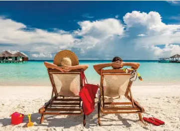  ??  ?? Picking a honeymoon destinatio­n can be a challenge for many couples, but there are many options available that can fit both the bride’s and groom’s wishes.