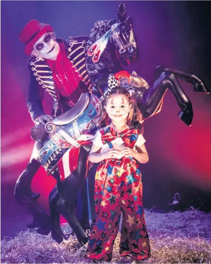  ??  ?? Spook-tacular The Cirque Bijou will be a highlight of this weekend’s Halloween Festival