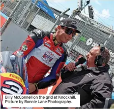  ?? ?? Billy McConnell on the grid at Knockhill. Picture by Bonnie Lane Photograph­y.