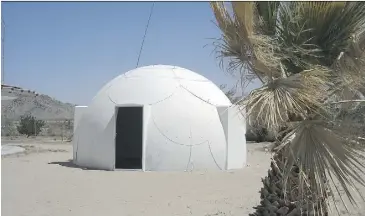  ?? INTERSHELT­ER INC. ?? Please the prepper in your life this holiday season with a big-ticket item that might not be in his or her disaster prep priority list,like this dome structure.