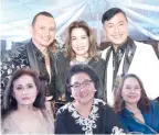  ?? ?? John Gaddi, Rose Basa, Sonny Tanchanco, Edwina Ortigas, Shirley Halili Cruz and Yolly Borres