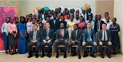  ?? ﬀCHINESE EMBASSY IN MALAWIﬃ ?? Attendees pose for a group photo at the launch ceremony for the 2023 Seed for the Future Programme in Malawi’s capital Lilongwe on 20 November 2023