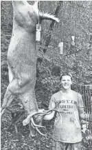  ?? SUBMITTED ?? Johno Pierce of Nashville killed this 8-point buck during the opening weekend (archery-only) of hunting season in Tennessee.