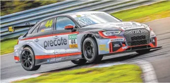  ?? FOTOS: A. BENNING ?? Mit dem Audi RS 3 LMS kommt Sandro Kaibach in der ADAC TCR Germany immer besser zurecht