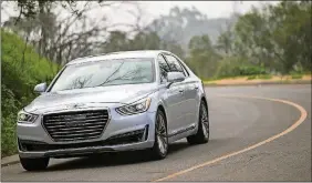  ?? KENT NISHIMURA/ LOS ANGELES TIMES/TNS ?? In Ultimate guise, the Genesis G90 features a V-8 motor generating 420 horsepower.