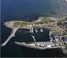  ??  ?? STRANDSKYD­D. Glommens hamn uppifrån.