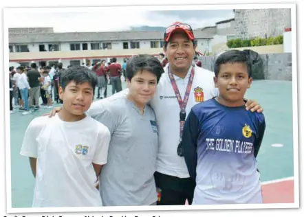  ??  ?? Camilo Guerra, Edwin Guerrero, Alejandro Recalde y Danny Salas.