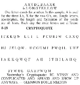 Daily Cryptoquote - Arkansas Democrat-Gazette (2022-08-18)