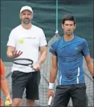  ??  ?? Ivanisevic y Djokovic.