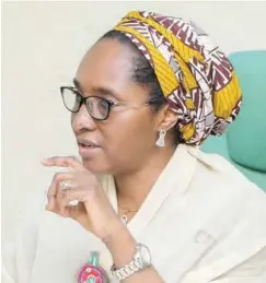  ??  ?? Minister of Finance, Zainab Ahmed