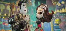  ?? 20TH CENTURY FOX/THE ASSOCIATED PRESS ?? Manolo, voiced by Diego Luna, left, and Ana de la Reguera’s Carmen Sanchez in a scene from The Book of Life.