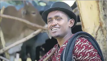  ??  ?? ‘We are here’: A screengrab of Hachula Hundessa from his music video ‘Maalan Jira’, which ‘embodied a newfound collective optimism that Oromo culture is no longer in jeopardy’.