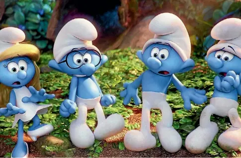  ??  ?? Is Smurfette still the only ‘girl’ in the village? All is revealed in Smurfs: The Lost Village.