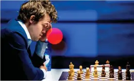  ?? Photograph: Koen van Weel/ANP/AFP/Getty Images ?? Magnus Carlsen is the highest-rated chess player of all time but admits his upcoming world championsh­ip match does not excite him.