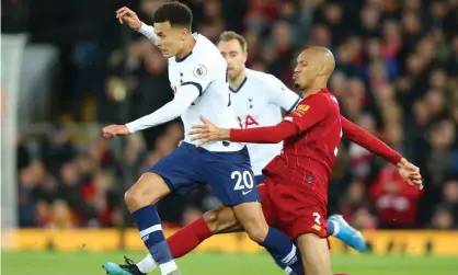  ??  ?? Dele Alli came in for criticism after the defeat at Liverpool last weekend. Photograph: Alex Livesey/Getty Images