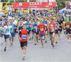  ?? FOTO: ARCHIV ?? Traditione­ll am dritten Juni-Wochenende startet auch in diesem Jahr der Muffigel-Lauf.