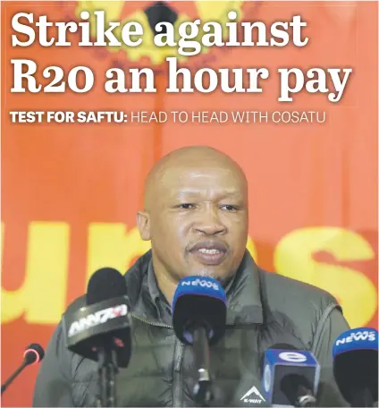  ?? Picture: Neil McCartney ?? JOINING. General secretary of the National Union of Metalworke­rs of South Africa Irvin Jim says the union’s members plan to strike today.