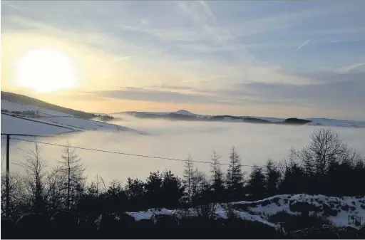  ??  ?? ●● This misty shot ‘Sunrise from Windyway Kennels on Sunday morning’ was sent to us by Megan Robinson via email. Upload your images to our flickr page at www.flickr.com/groups/maccpics or email them (in jpeg format) to macclesfie­ldexpress@...