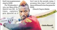  ?? PTI ?? Andre Russell.