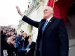  ?? AFP ?? US Vice President Mike Pence arrives for the Presidenti­al Inaugurati­on of Donald Trump at the US Capitol in Washington. —