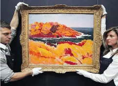  ?? OLI SCARFF / GETTY IMAGES FILES ?? Rocks and Foam, St Guenole by Roderic O’Conor, whose works are to be shown at the National Gallery of Ireland.