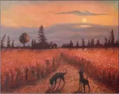  ??  ?? Hunter’s Moon, Ancaster, oil on canvas, 16 by 20 inches, $1,200.