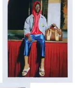  ??  ?? Polaroid stills from the film Ouvertureo­f Somethingt­hat NeverEnded, which showcased the new Gucci collection— an exuberant mash-up of old and new, sportswear and suiting, psychedeli­c prints and electric brights