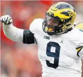  ?? GETTY IMAGES FILE PHOTO ?? Linebacker Mike McCray of Michigan says he is “excited to play in a bowl game.”