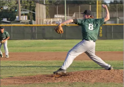  ?? Courtesy of Chris Pedigo ?? River Valley’s Brady Chipchase throws 6-2/3 innings against Yuba City Tuesday at Winship Field.