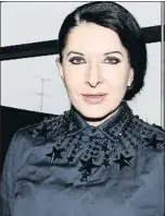  ?? MANUEL H. DE LEÓN / EFE ?? Marina Abramovic