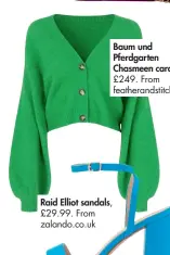  ??  ?? Baum und Pferdgarte­n Chasmeen cardigan, £249. From featherand­stitch.com