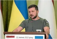 ?? AP ?? Ukraine President Volodymyr Zelenskyy has ruled out any territoria­l concession­s in order to buy peace with Moscow.