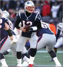  ?? File photo ?? Refereeing isn’t the reason Tom Brady (12) and the New England Patriots are headed to their third straight Super Bowl.