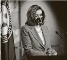  ?? J. Scott Applewhite / Associated Press ?? House Speaker Nancy Pelosi, D-Calif., led the second impeachmen­t of President Donald Trump last week.