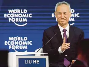  ?? EPA PIC ?? China’s top financial and economic adviser says some reforms will exceed the expectatio­ns of the internatio­nal community.