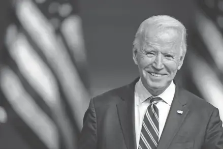  ?? CAROLYN KASTER/AP, FILE ?? President-elect Joe Biden smiles as he speaks at The Queen theater in Wilmington, Del. Biden turned 78 on Friday.