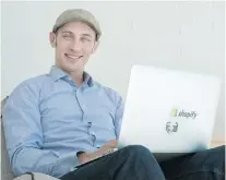  ?? PAUL CHIASSON/THE CANADIAN PRESS ?? Tobi Lutke, CEO of Shopify, opened a new office in Montreal aimed at expanding R&D.